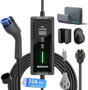 2. Bokman 32 Amp Level 2 EV Charger